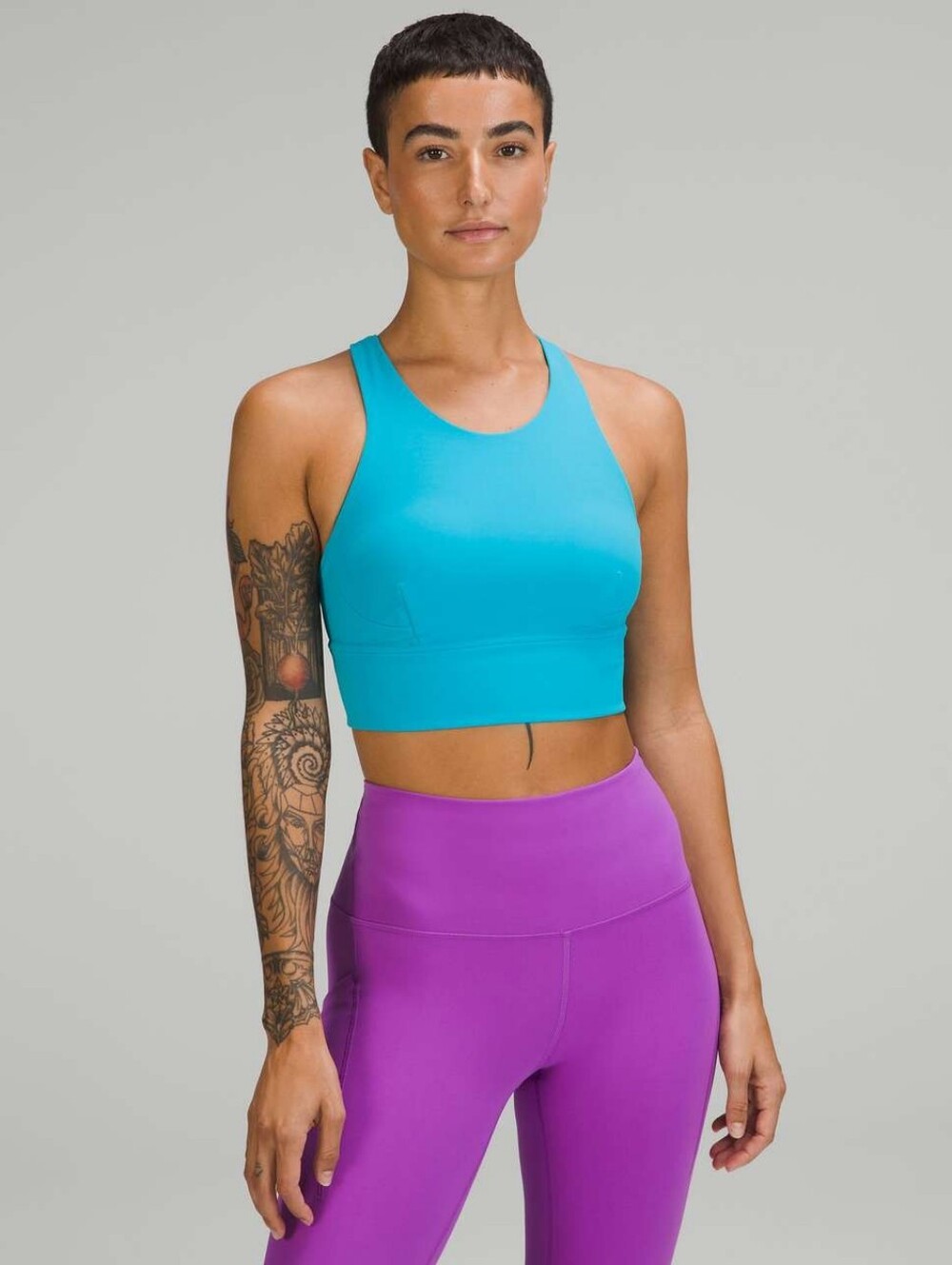 Lululemon Wunder Train Longline Bra *Medium Support, C/D Cup*Turquoise Tide